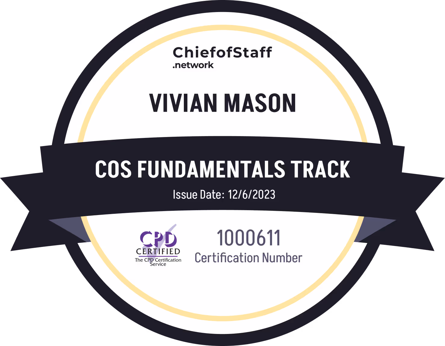 Chief of Staff Fundamentals Track (Vivian Mason)