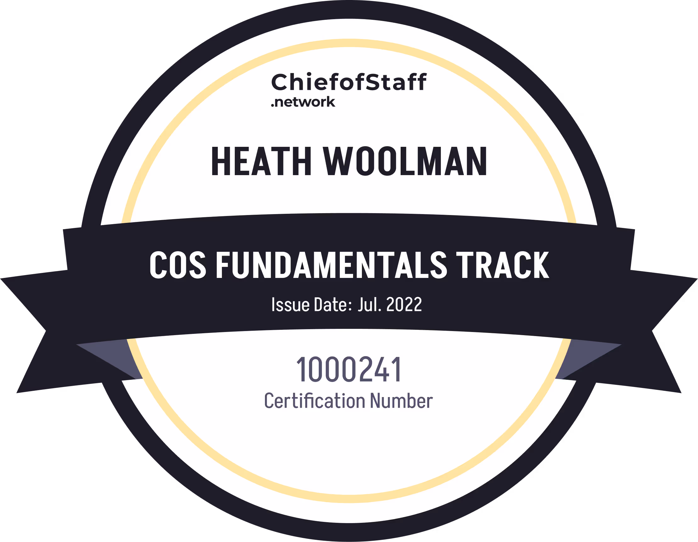 Chief of Staff Fundamentals Track (Heath Woolman)