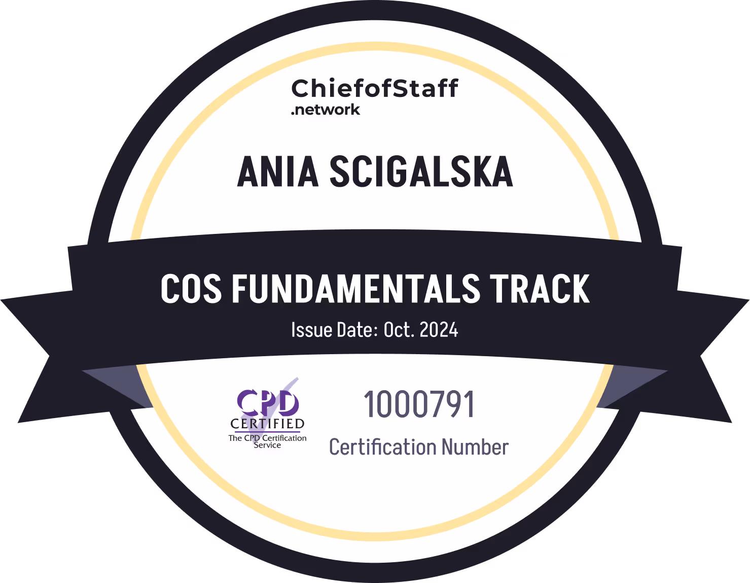 Chief of Staff Fundamentals Track (Ania Scigalska)