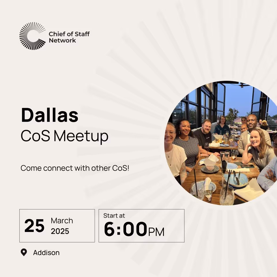 Dallas CoS Meetup (Tue Mar 25)