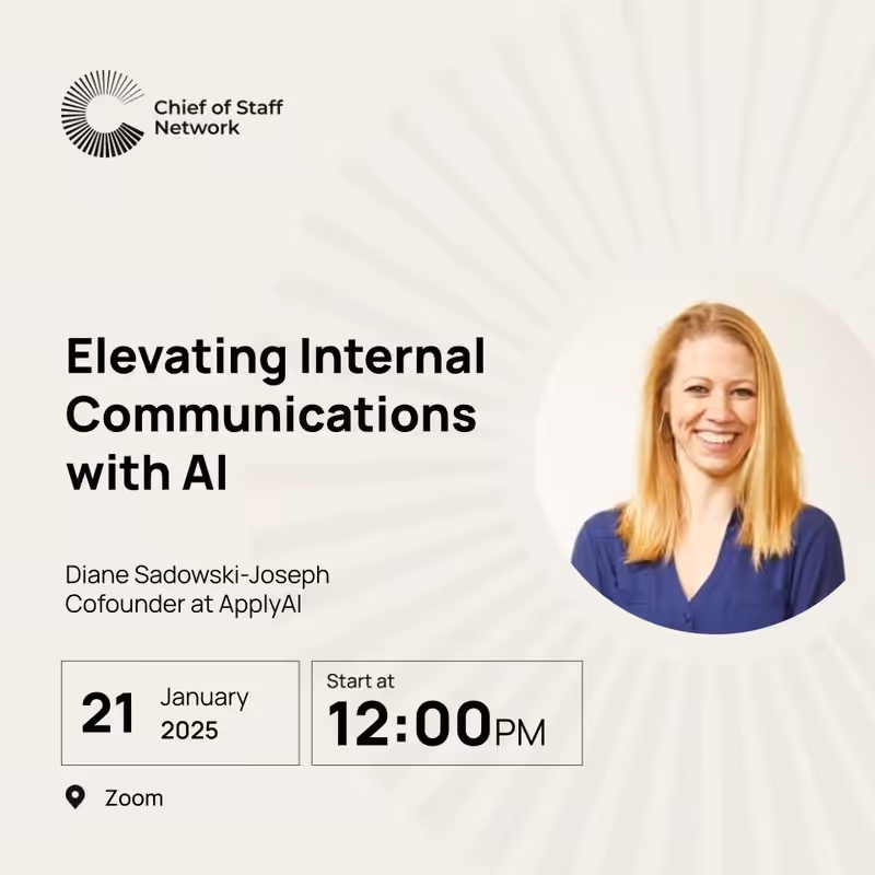 Elevating Internal Communication with AI (Tues Jan 21)