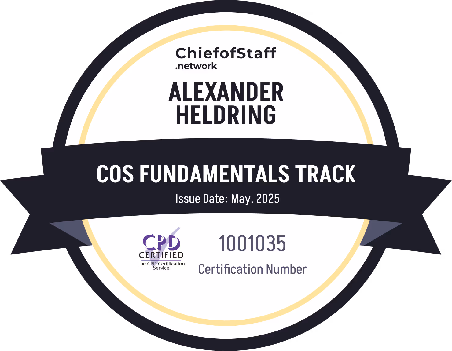Chief of Staff Fundamentals Track (Alexander Heldring)