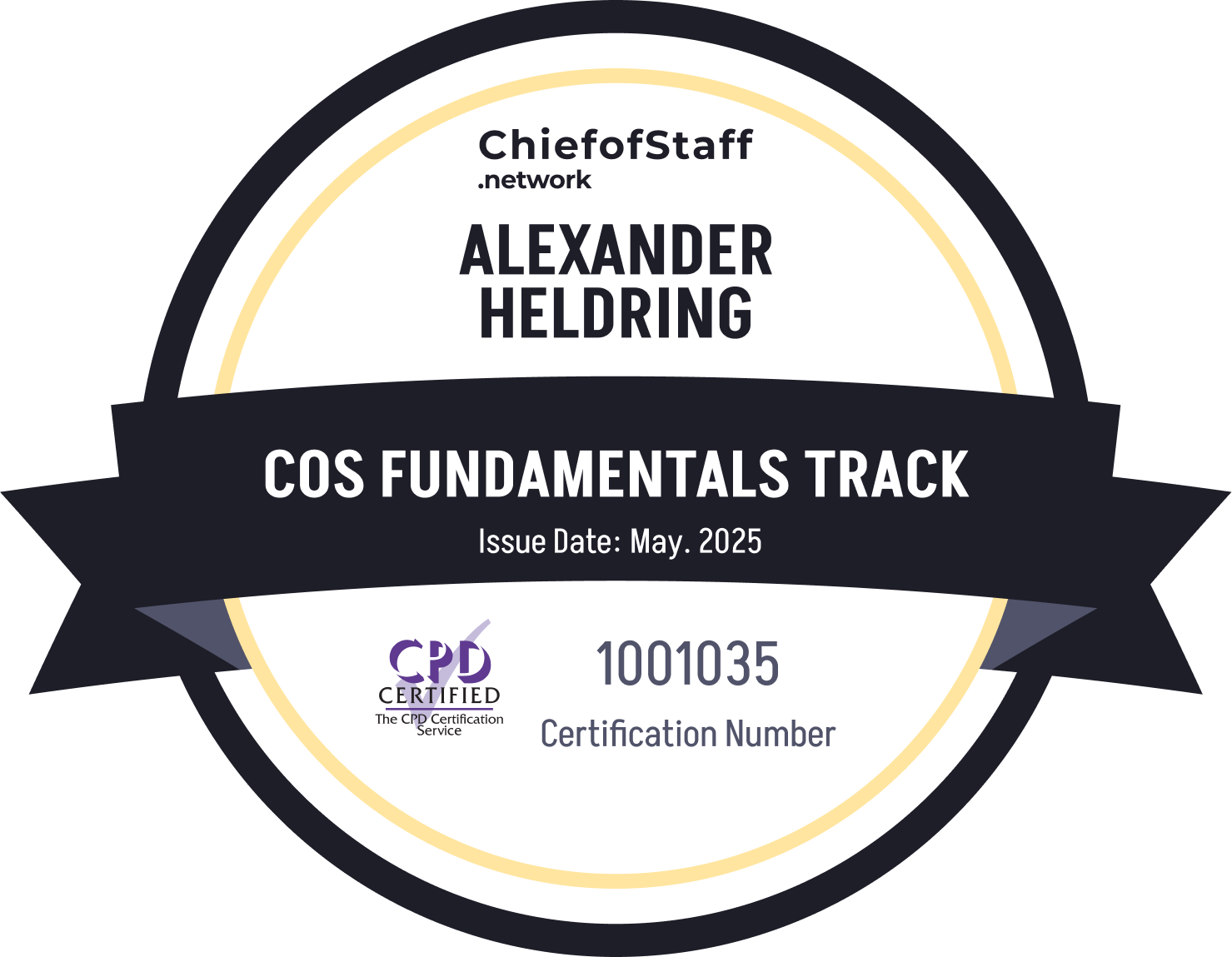 Chief of Staff Fundamentals Track (Alexander Heldring)