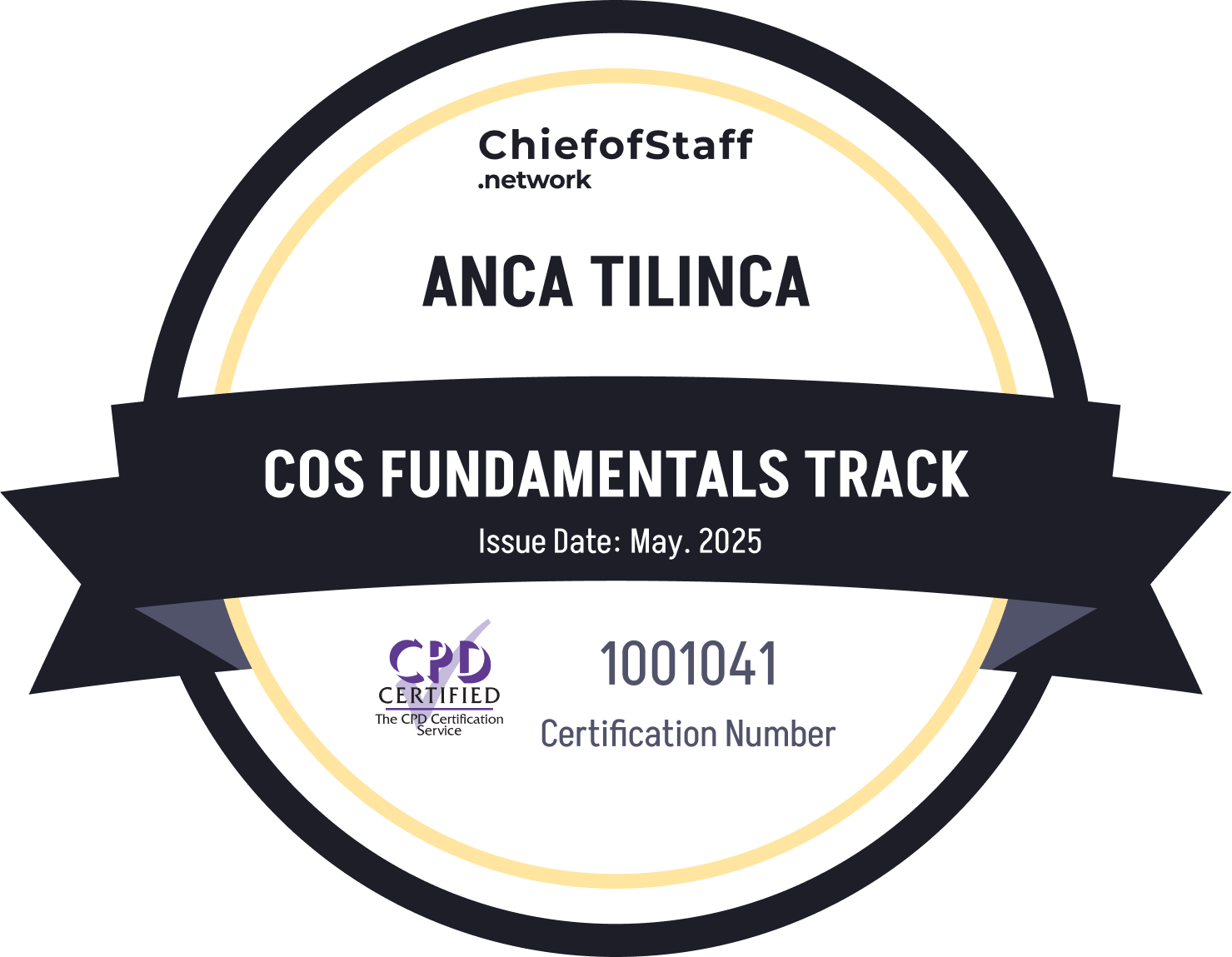 Chief of Staff Fundamentals Track (Anca Tilinca)