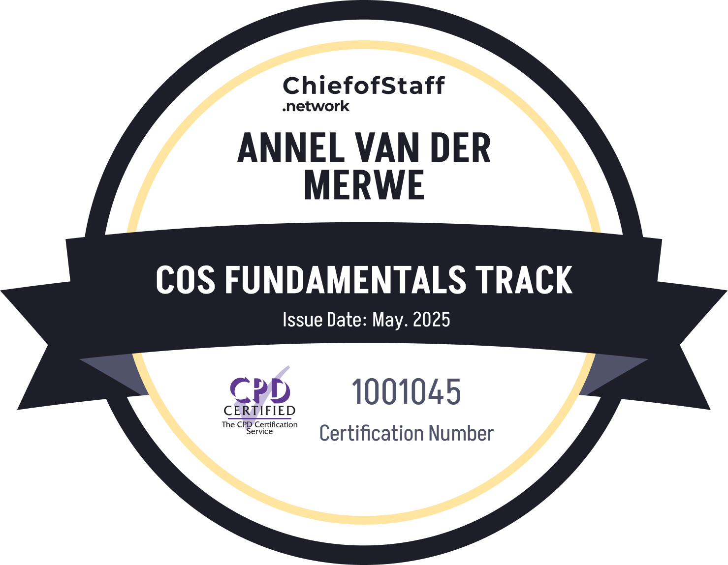 Chief of Staff Fundamentals Track (Annel van der Merwe)