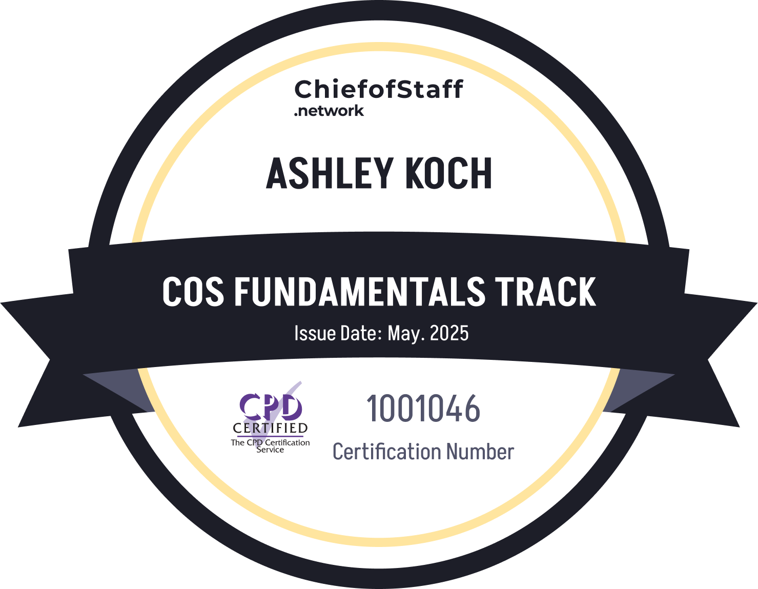 Chief of Staff Fundamentals Track (Ashley Koch)