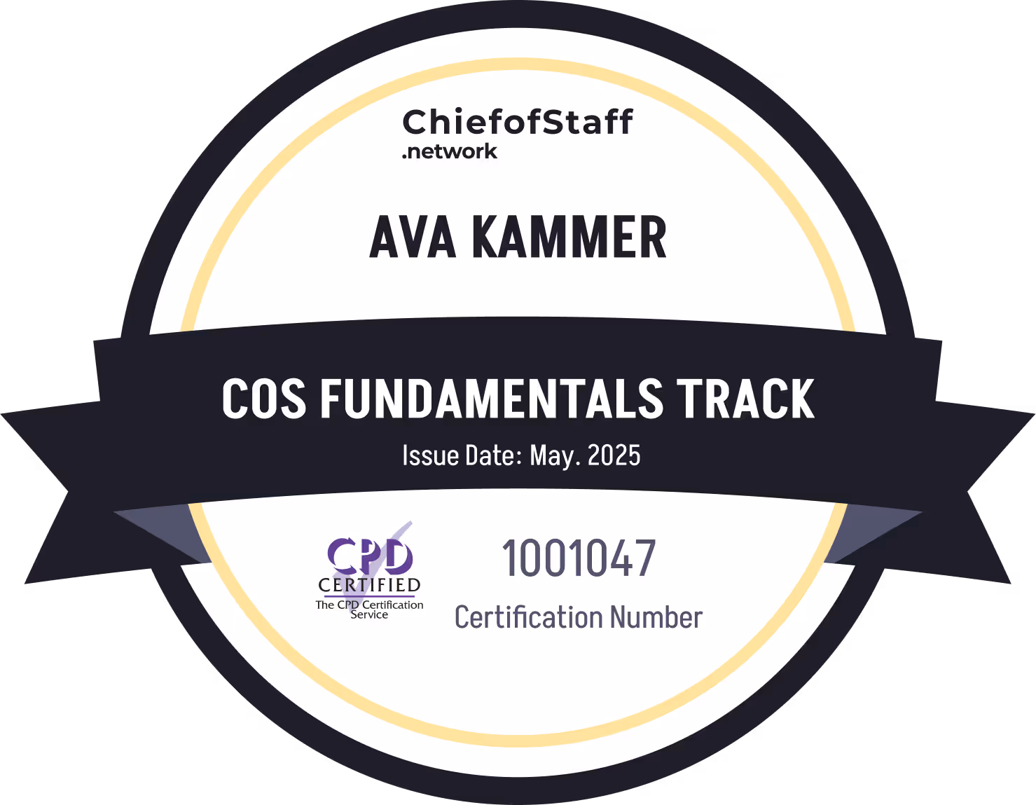 Chief of Staff Fundamentals Track (Ava Kammer)