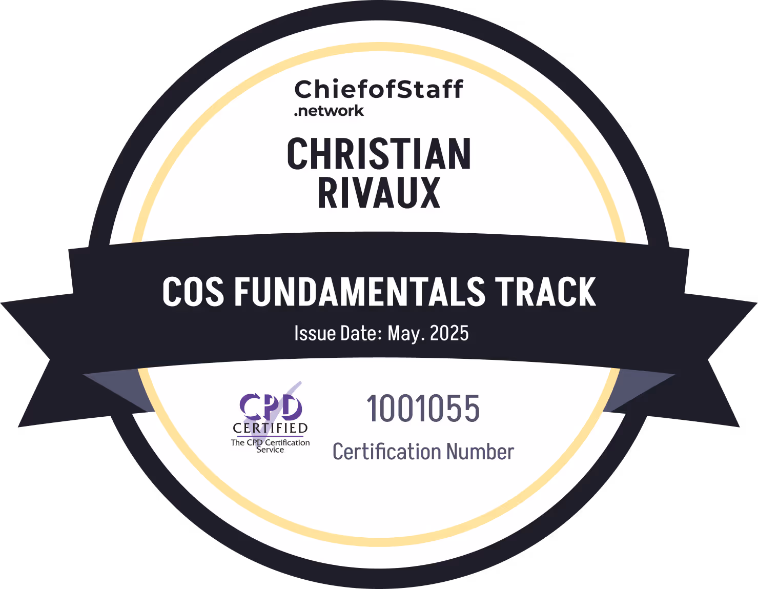 Chief of Staff Fundamentals Track (Christian Rivaux)