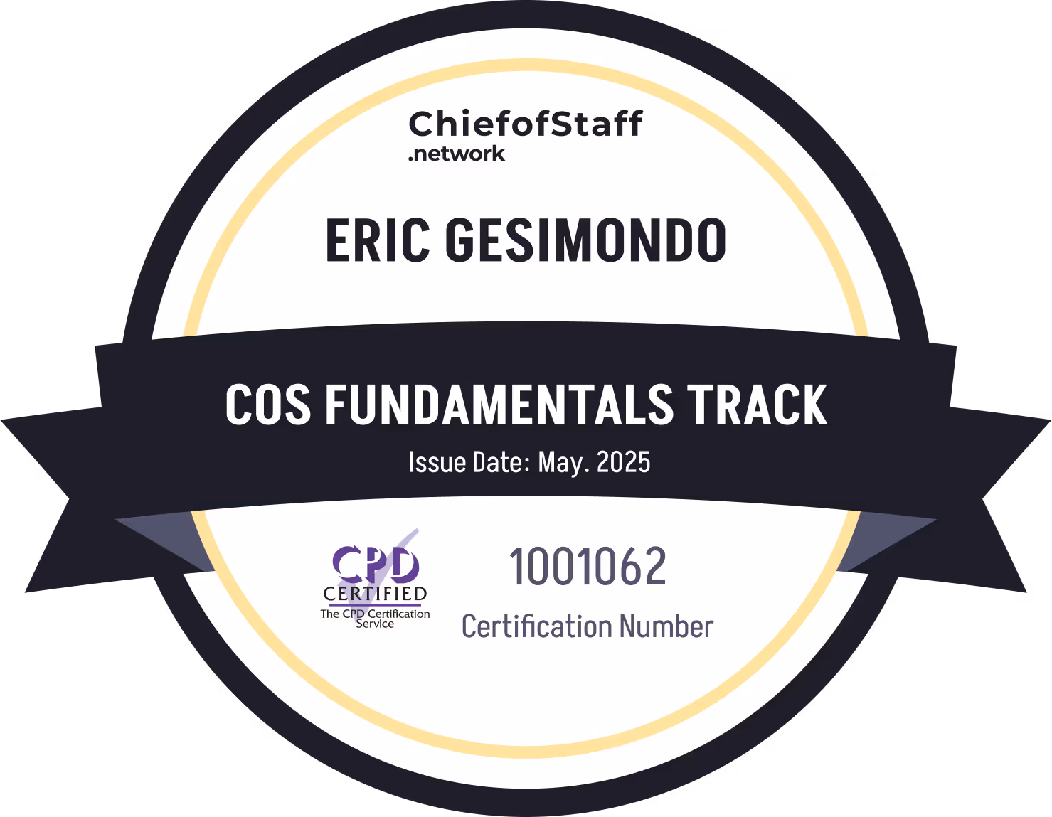 Chief of Staff Fundamentals Track (Eric Gesimondo)