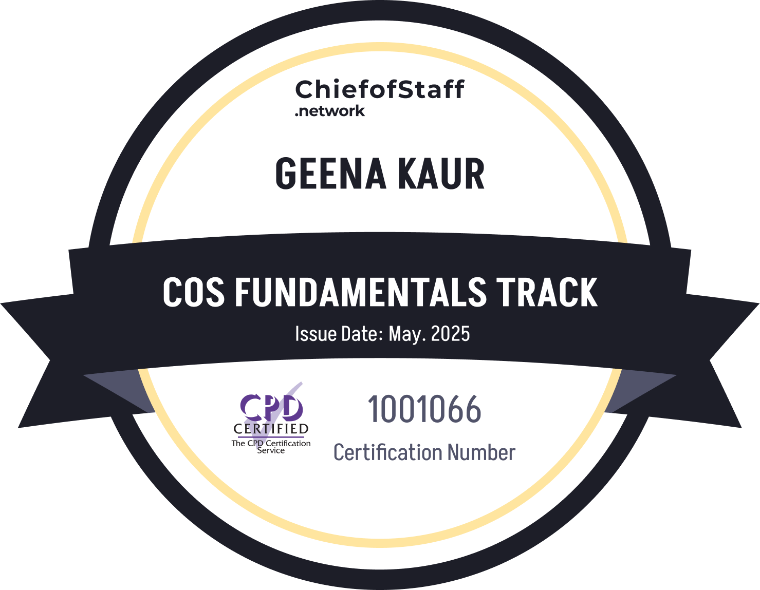 Chief of Staff Fundamentals Track (Geena Kaur)