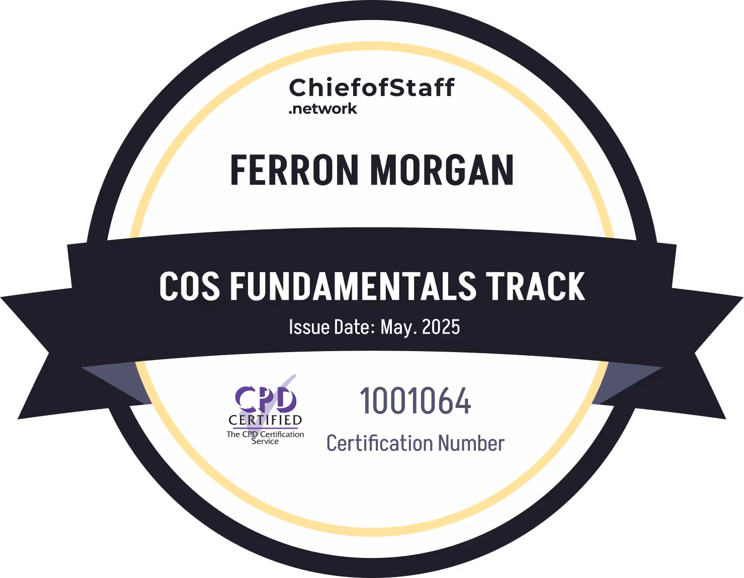 Chief of Staff Fundamentals Track (Ferron Morgan)