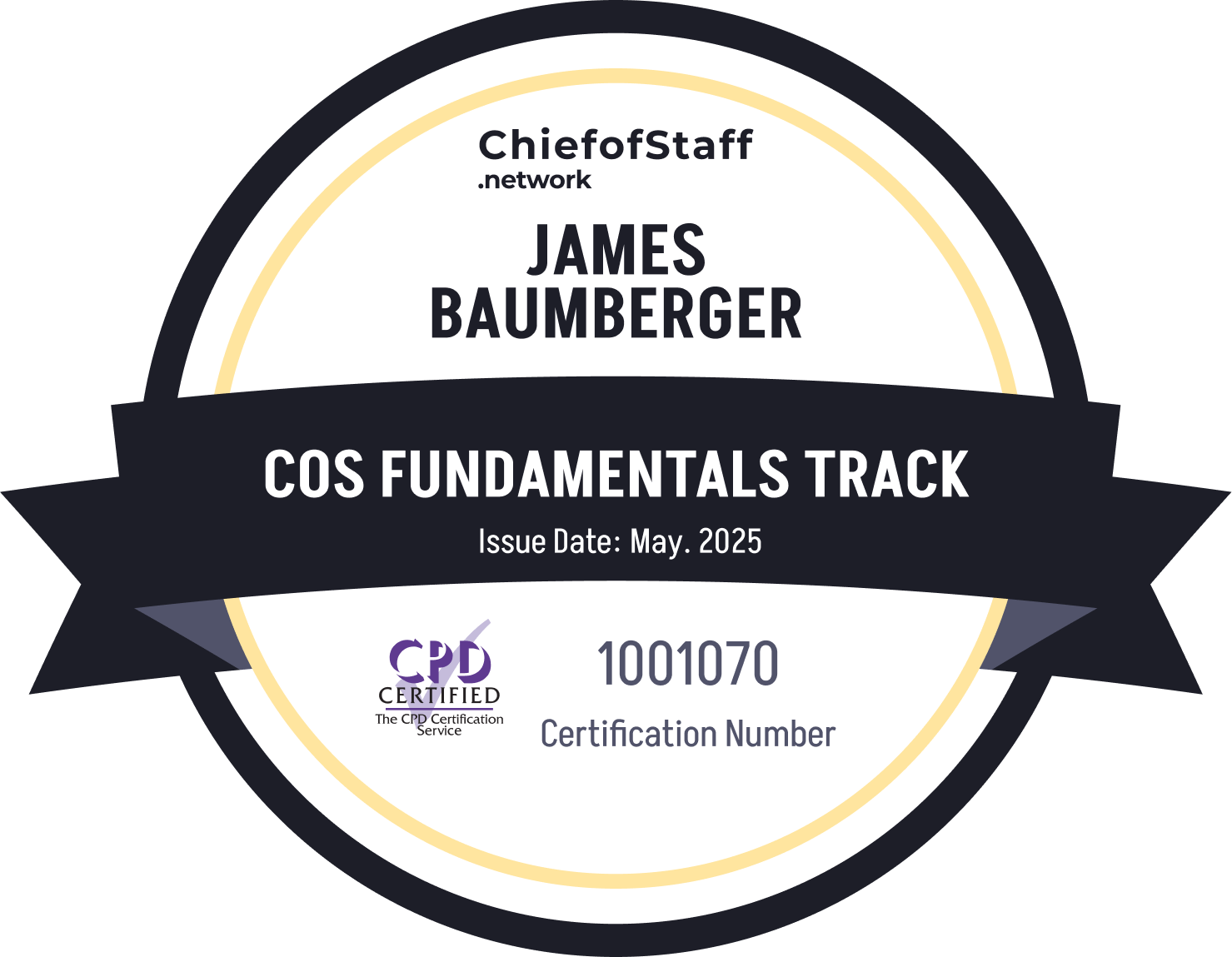 Chief of Staff Fundamentals Track (James Baumberger)