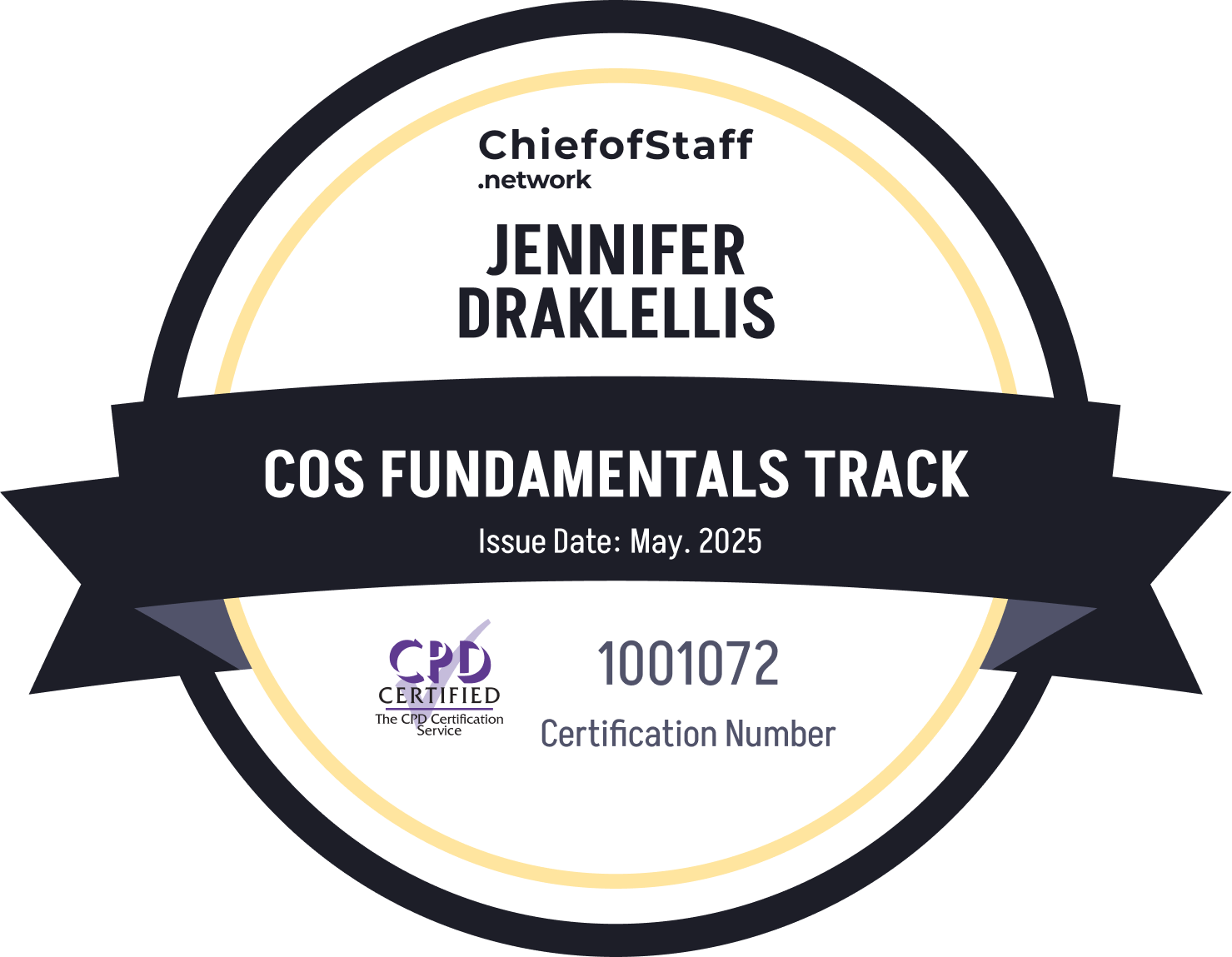 Chief of Staff Fundamentals Track (Jennifer Draklellis)