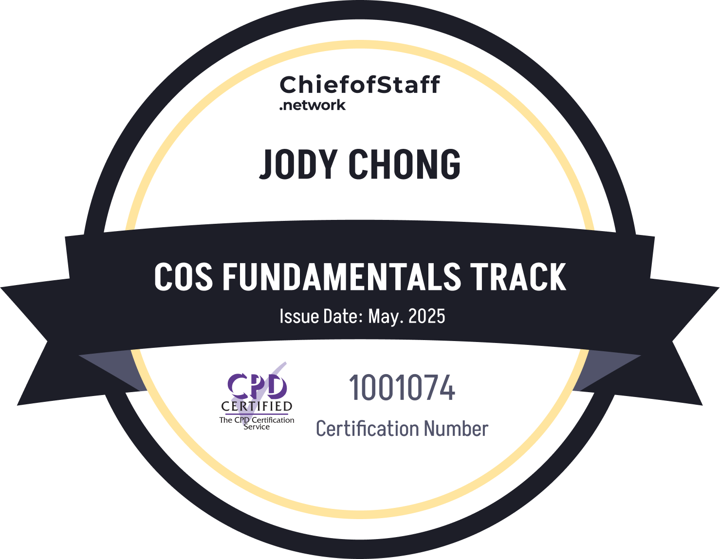 Chief of Staff Fundamentals Track (Jody Chong)