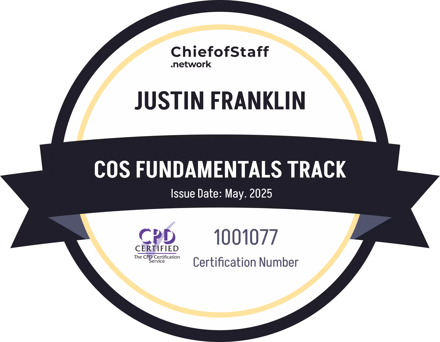 Chief of Staff Fundamentals Track (Justin Franklin)