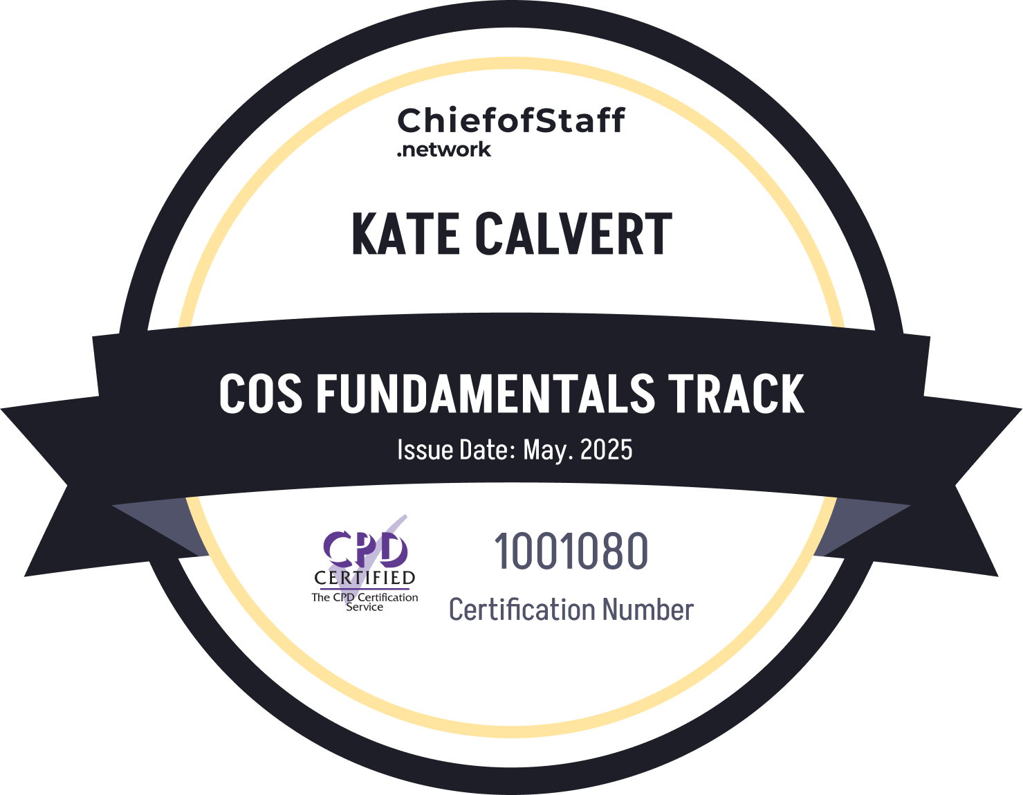 Chief of Staff Fundamentals Track (Kate Calvert)