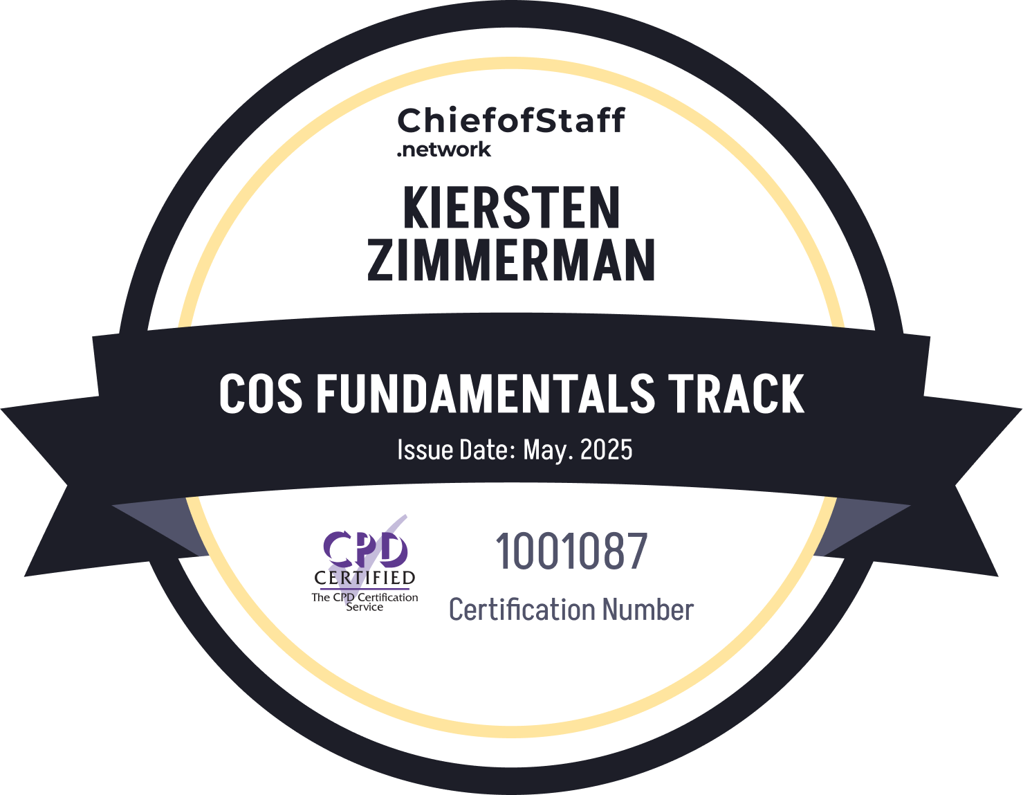 Chief of Staff Fundamentals Track (Kiersten Zimmerman)