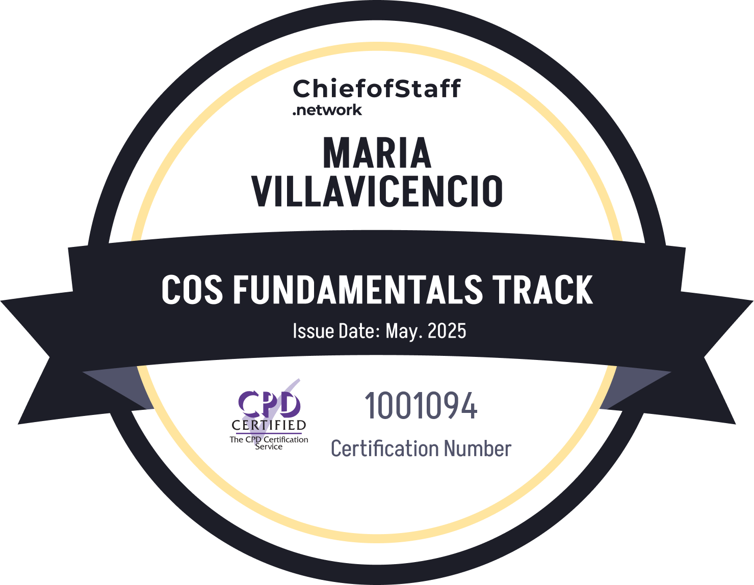 Chief of Staff Fundamentals Track (Maria Villavicencio)