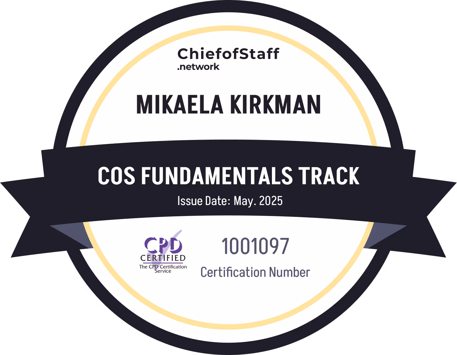 Chief of Staff Fundamentals Track (Mikaela Kirkman)