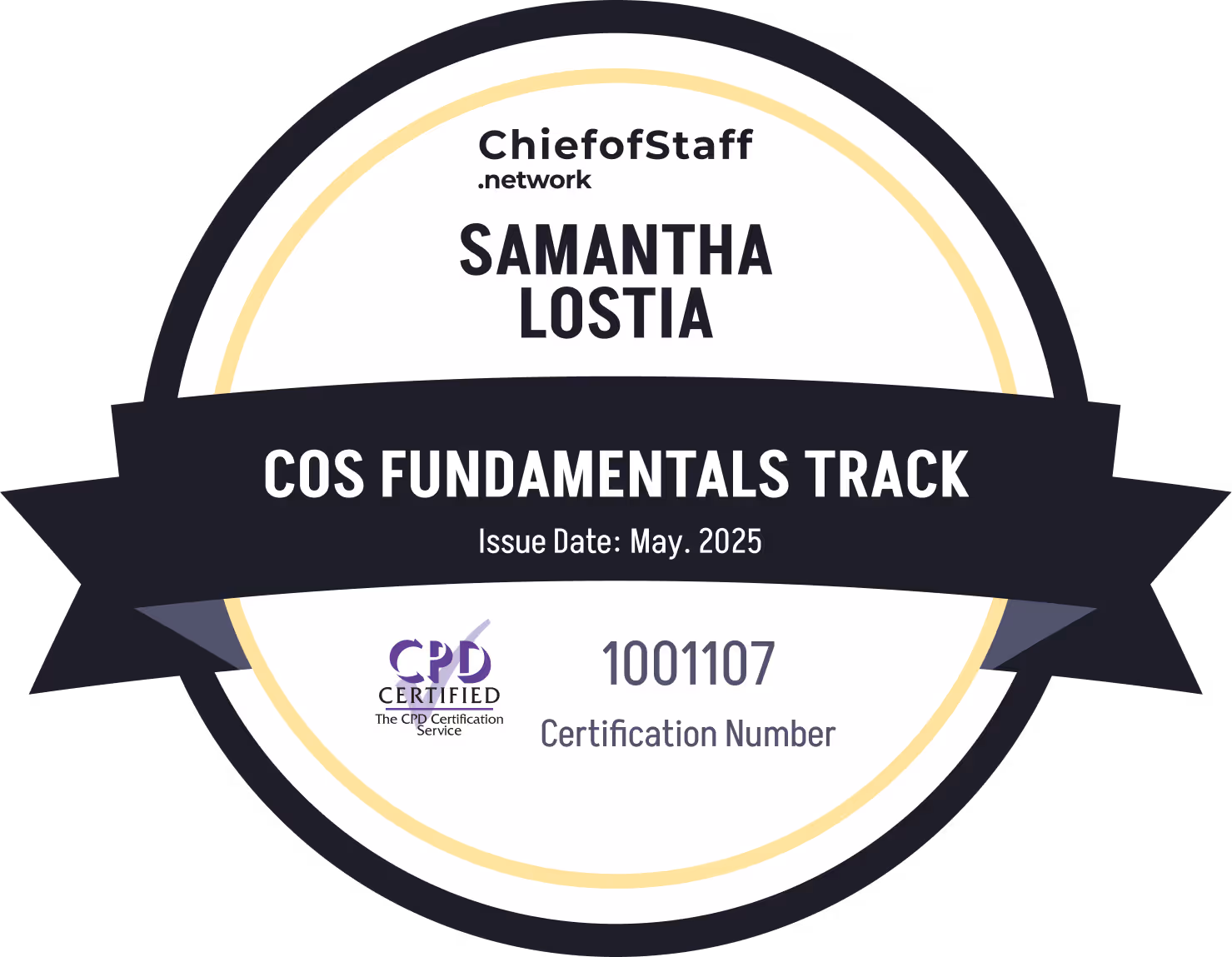 Chief of Staff Fundamentals Track (Samantha Lostia)