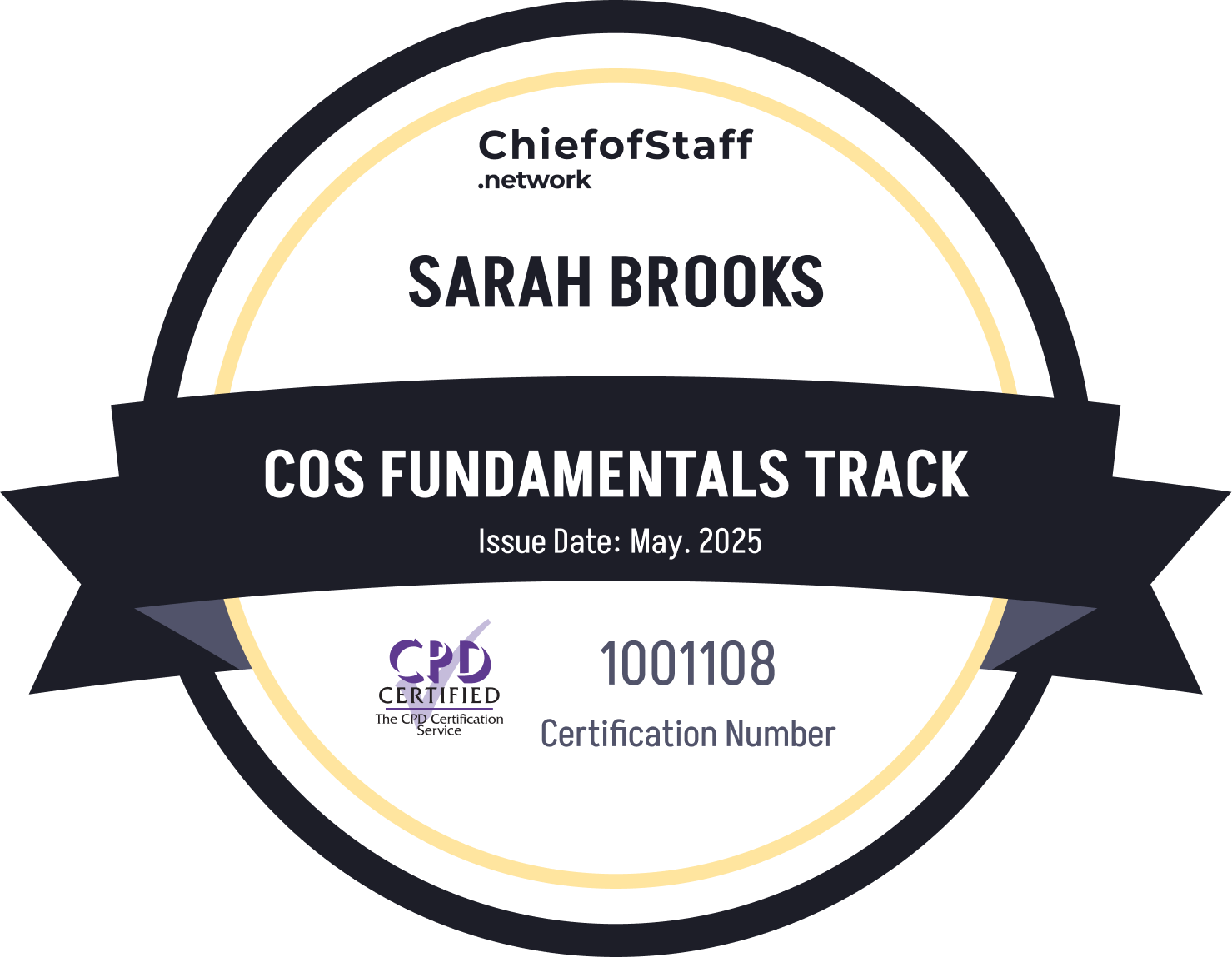 Chief of Staff Fundamentals Track (Sarah Brooks)