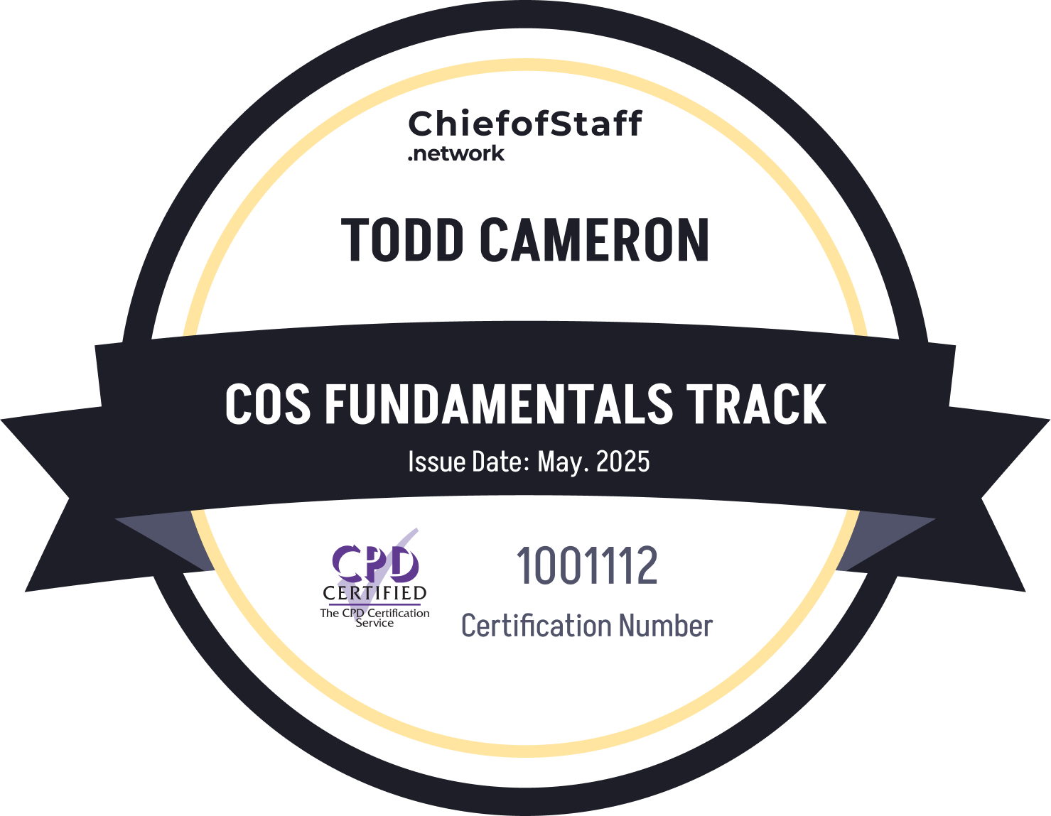 Chief of Staff Fundamentals Track (Todd Cameron)