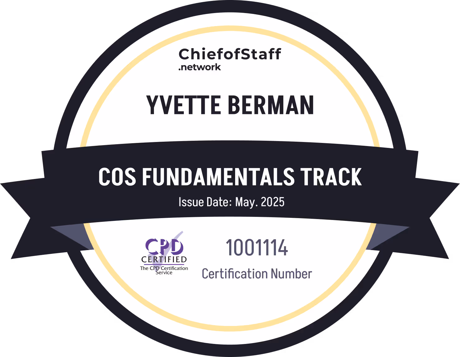 Chief of Staff Fundamentals Track (Yvette Berman)