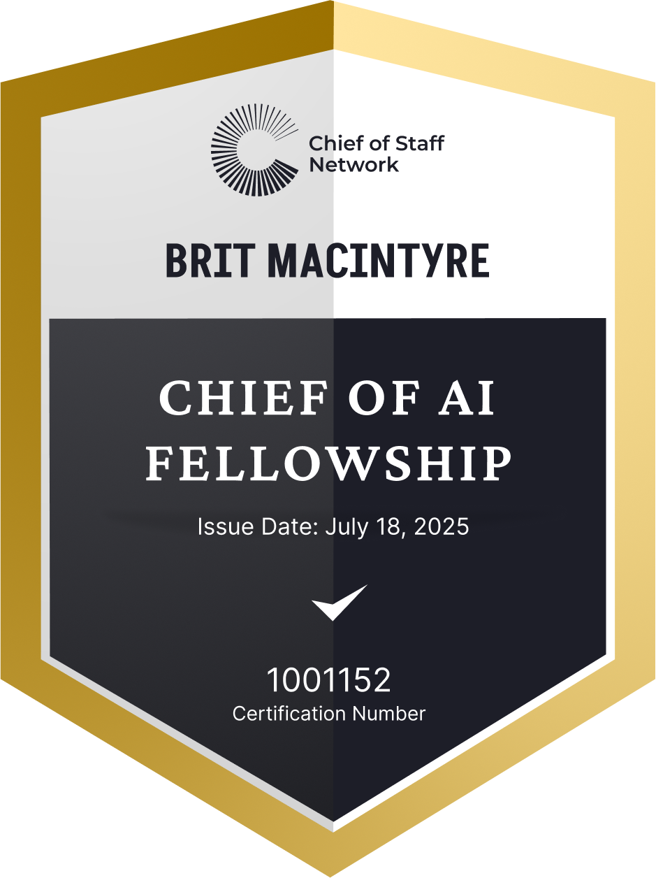 Chief of AI Fellowship (Brit MacIntyre)