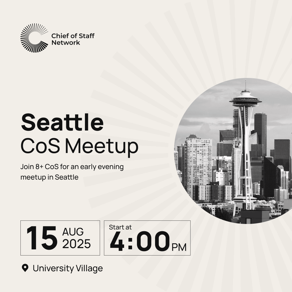 Seattle CoS Meetup (Fri Aug 15)