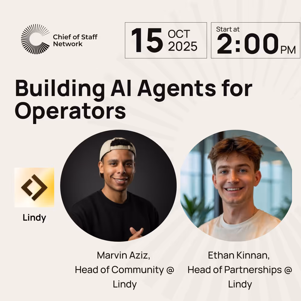 Building AI Agents for Operators (10/15)
