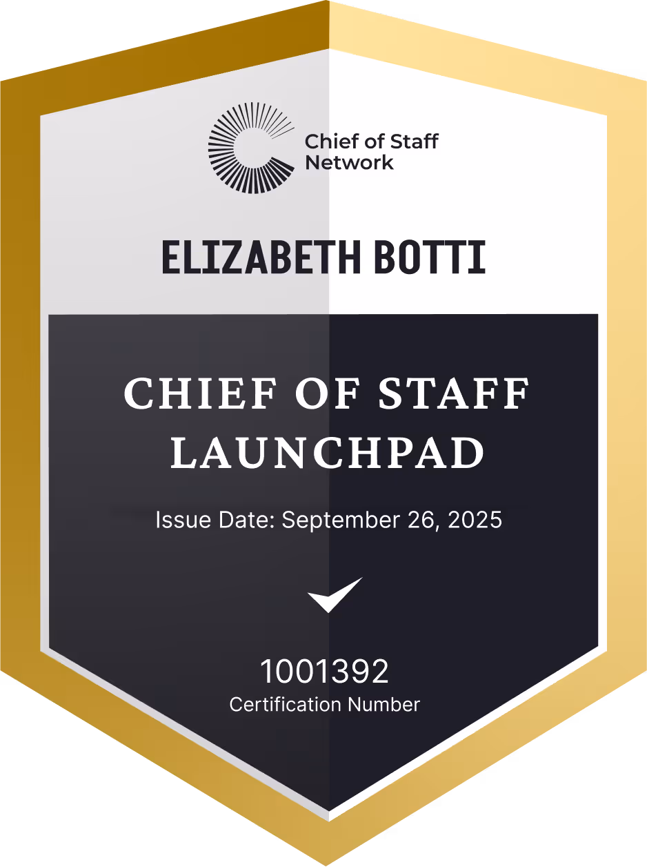 Chief of Staff Launchpad (Elizabeth Botti)