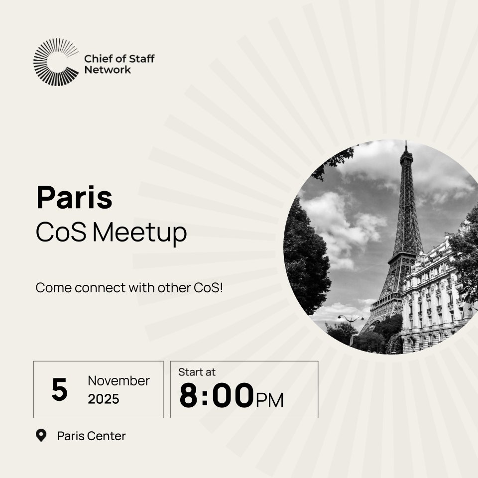 Paris CoS Meetup (Nov 5)
