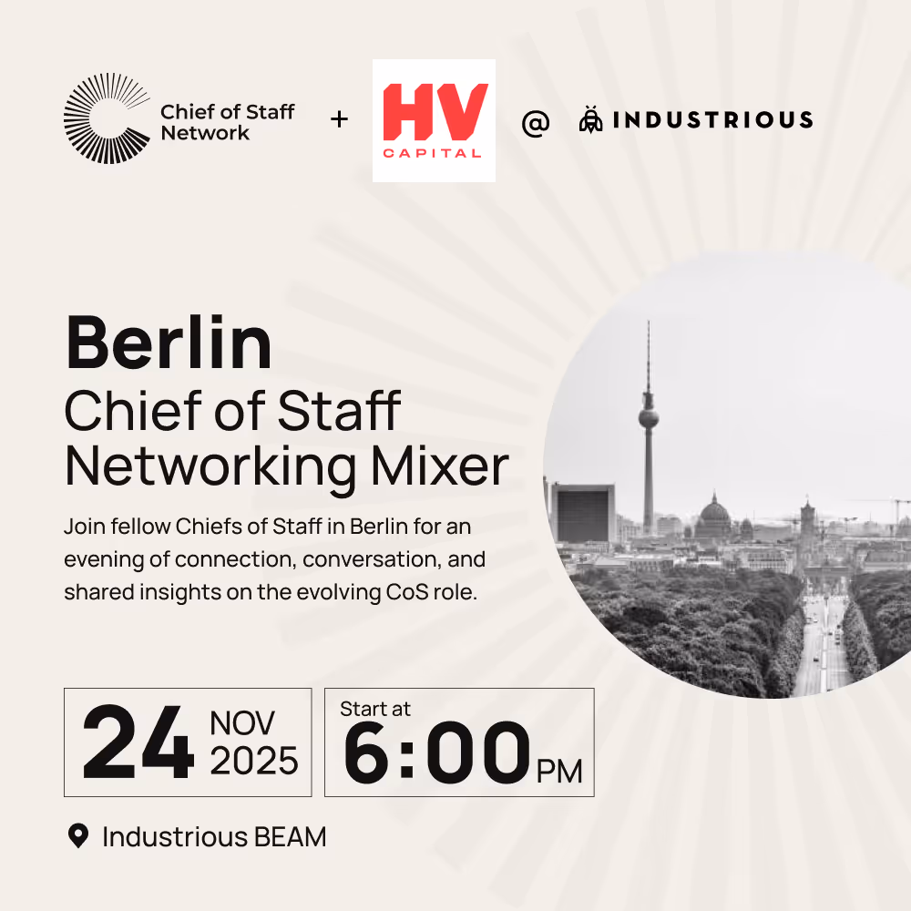 Berlin Chief of Staff Networking Mixer