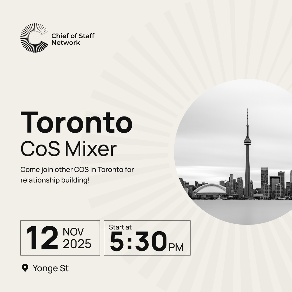 Chief of Staff Toronto Mixer (Nov 12)