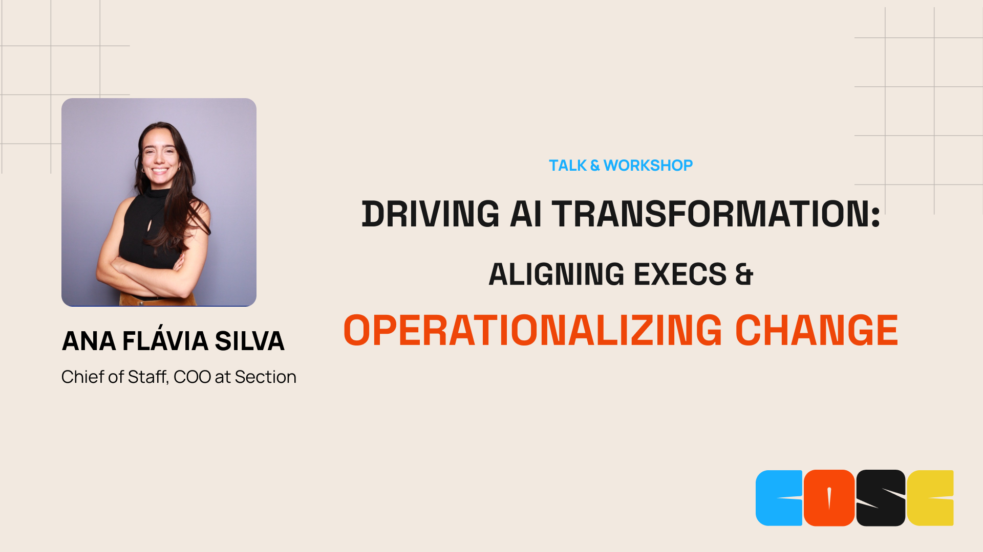 COSC NY 2025: Driving AI Transformation w/ Ana Flavia Silva