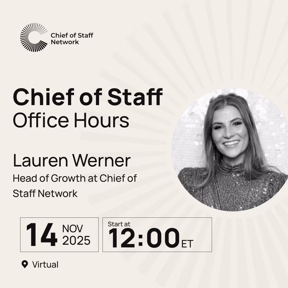 Chief of Staff Office Hours