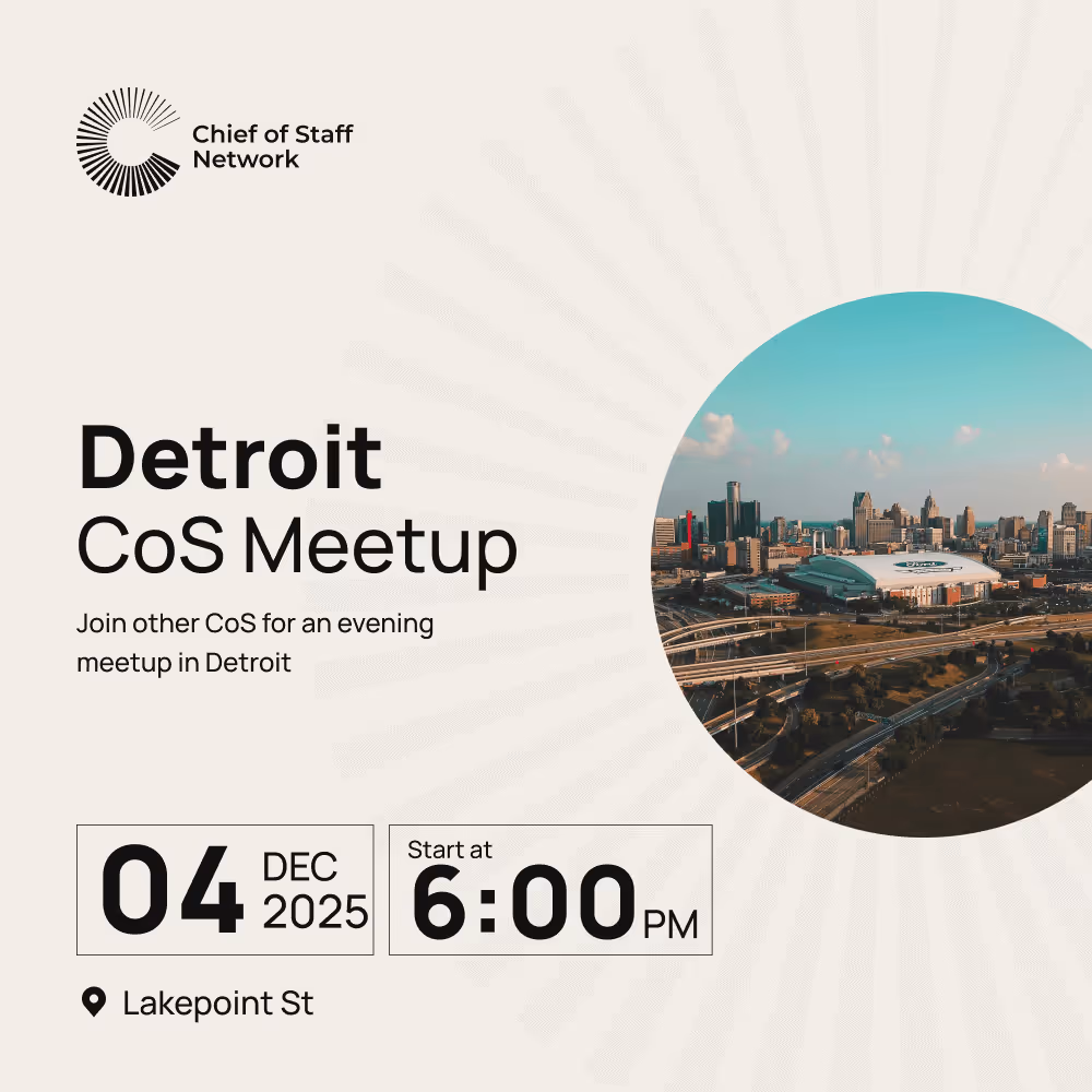 Detroit Chief of Staff Meetup