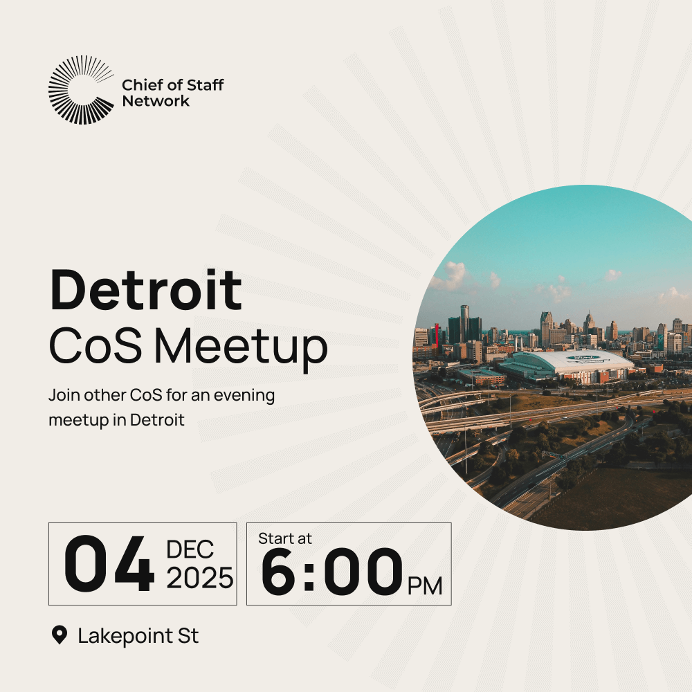 Detroit Chief of Staff Meetup