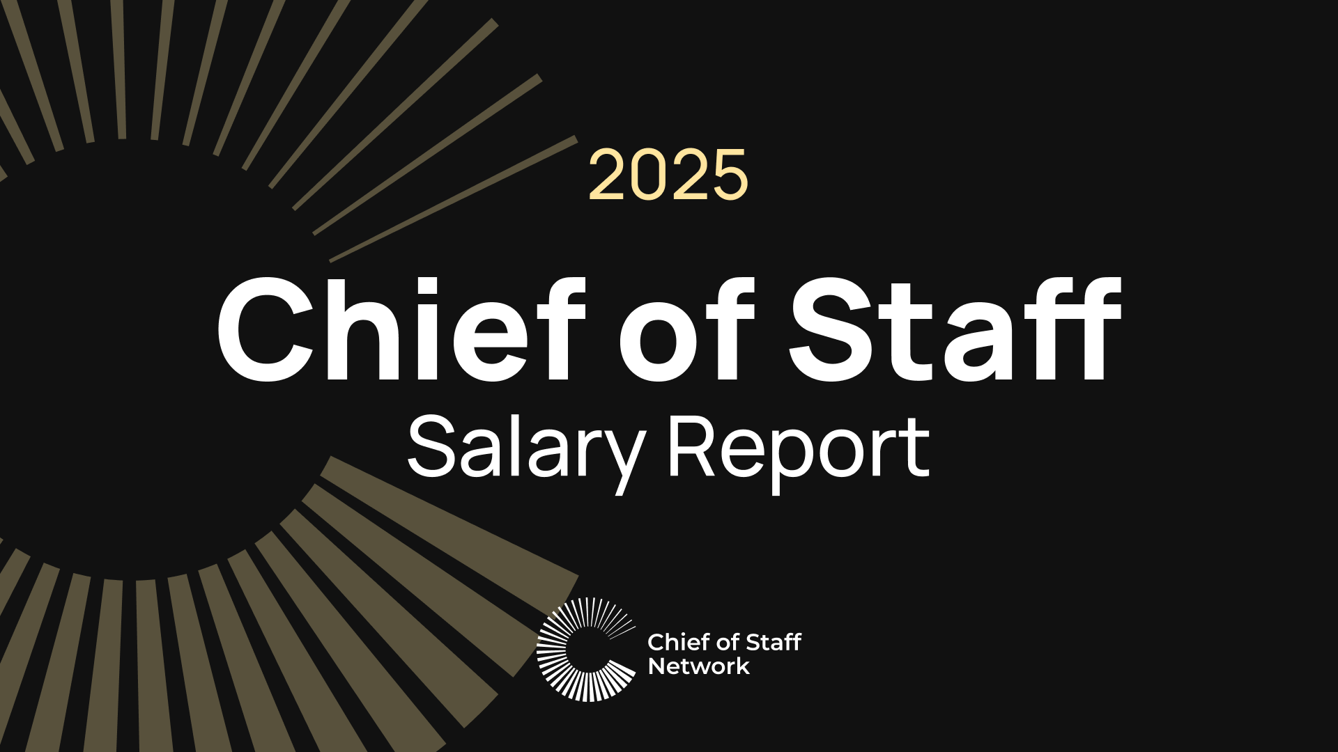 Chief of Staff Salary Report 2025
