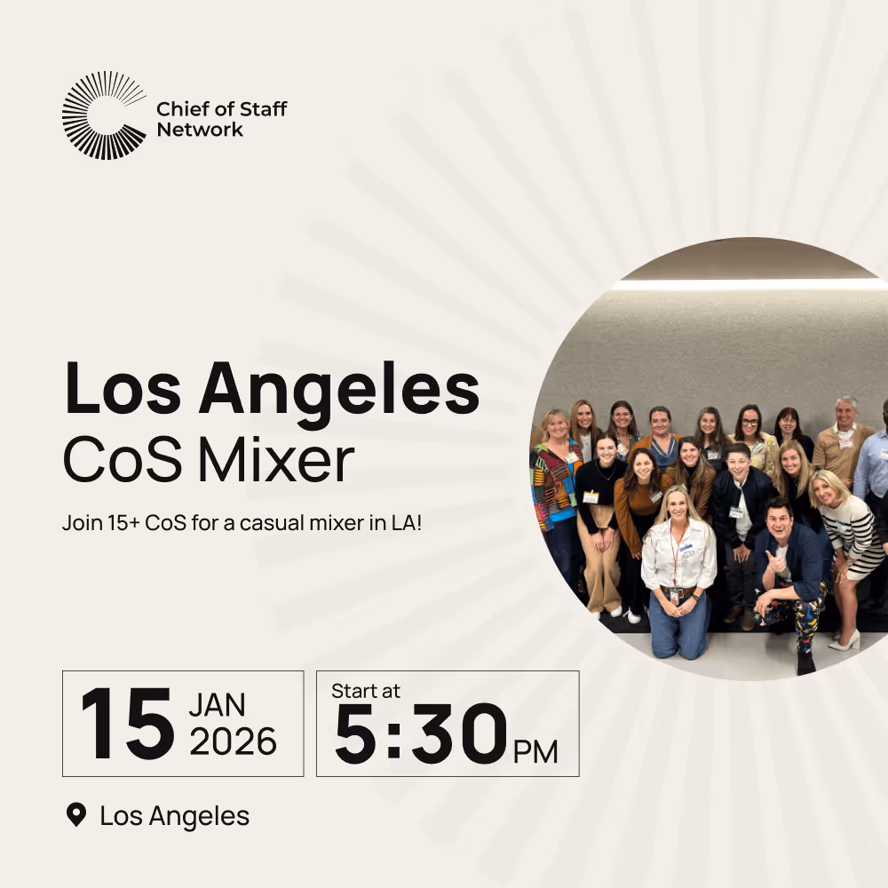 Chief of Staff LA Mixer (Thurs January 15)