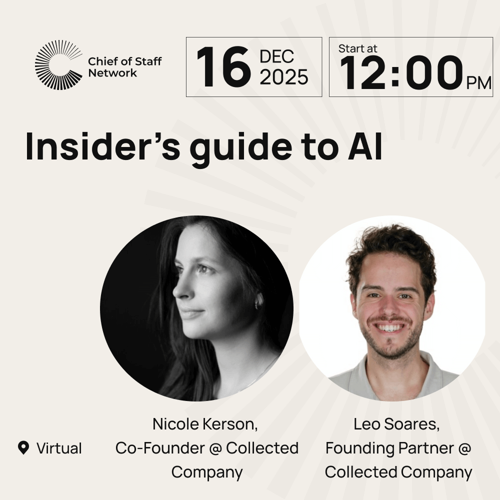 Chief of Staff Network: Insider's Guide to AI