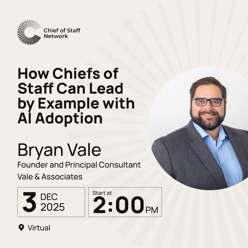 How Chiefs of Staff Can Lead by Example with AI Adoption