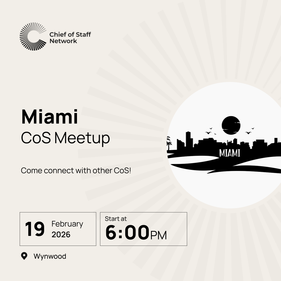 CoS Miami Meetup (Thurs February 19)