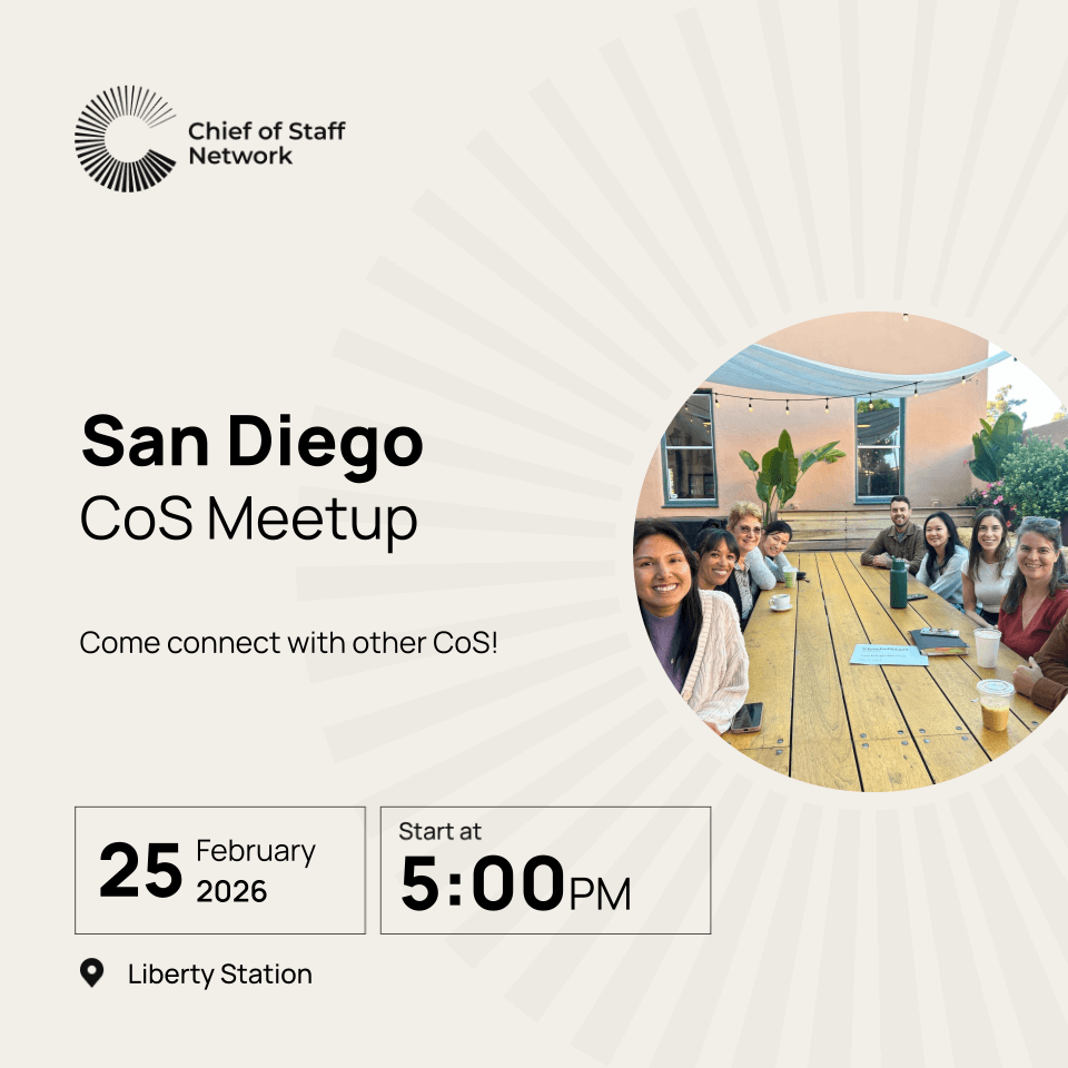 CoS San Diego Meetup (Wed Feb 25)