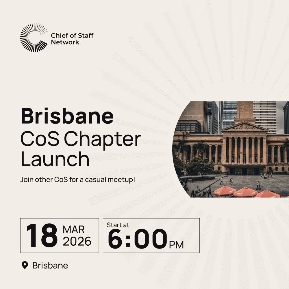 Brisbane Chief of Staff Network Chapter Launch