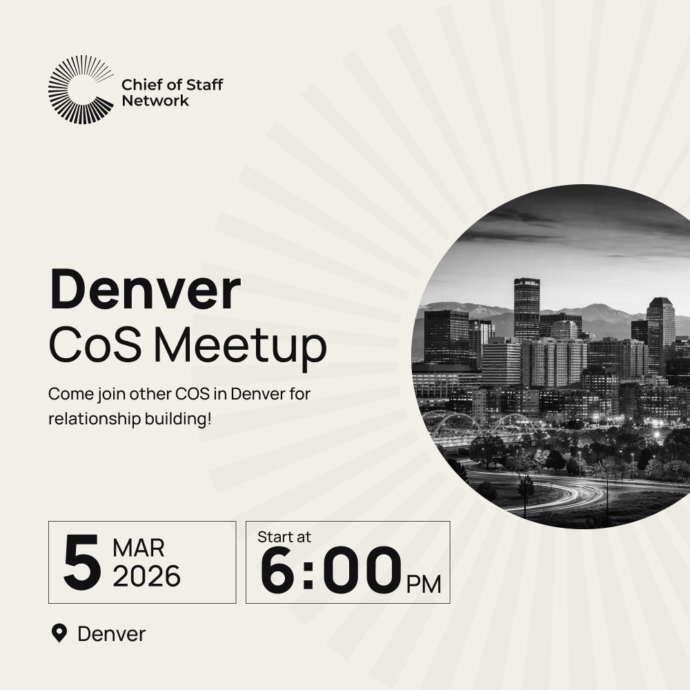 Denver Chief of Staff Meetup (Thu Mar 5)