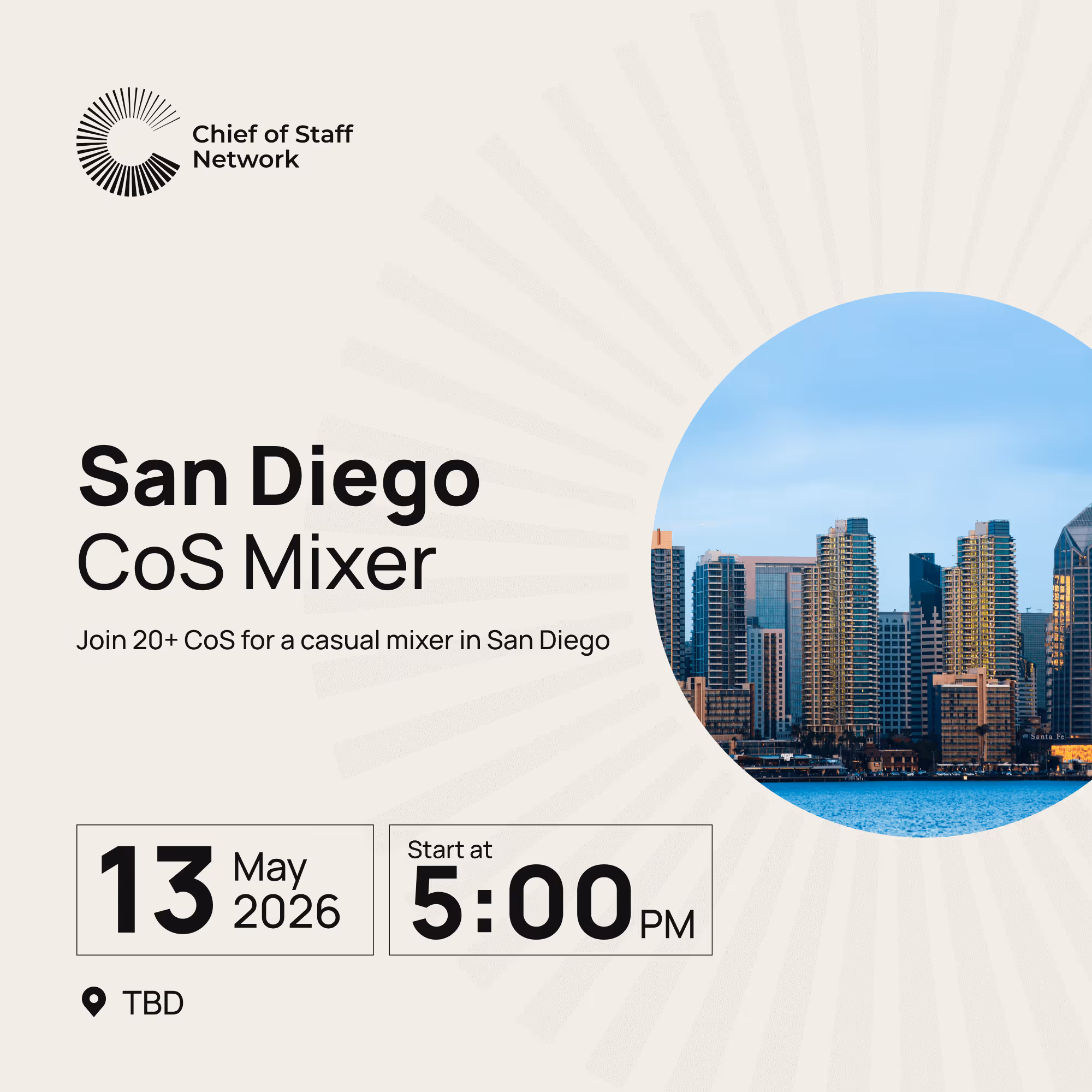 CoS San Diego Meetup ( May 13)