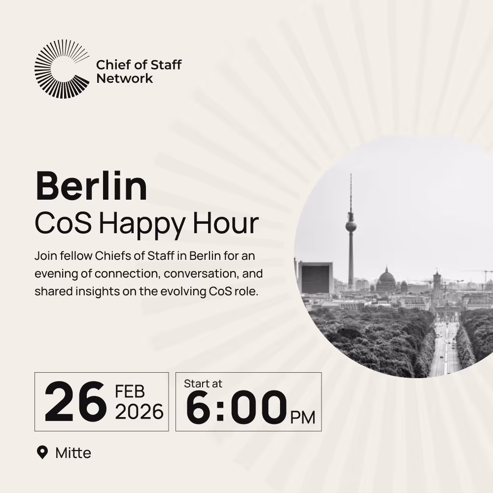 Berlin CoS Happy Hour (Feb 26)
