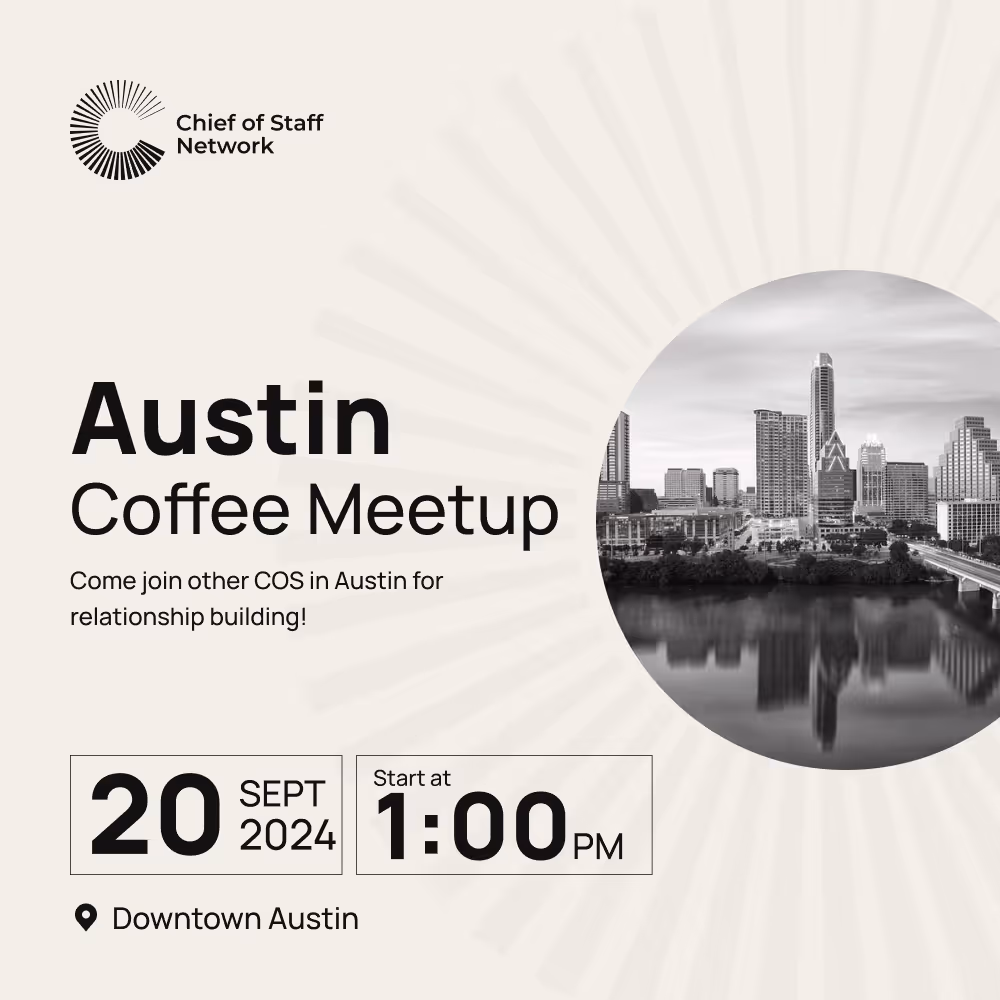 Austin CoS Meetup (9/20)
