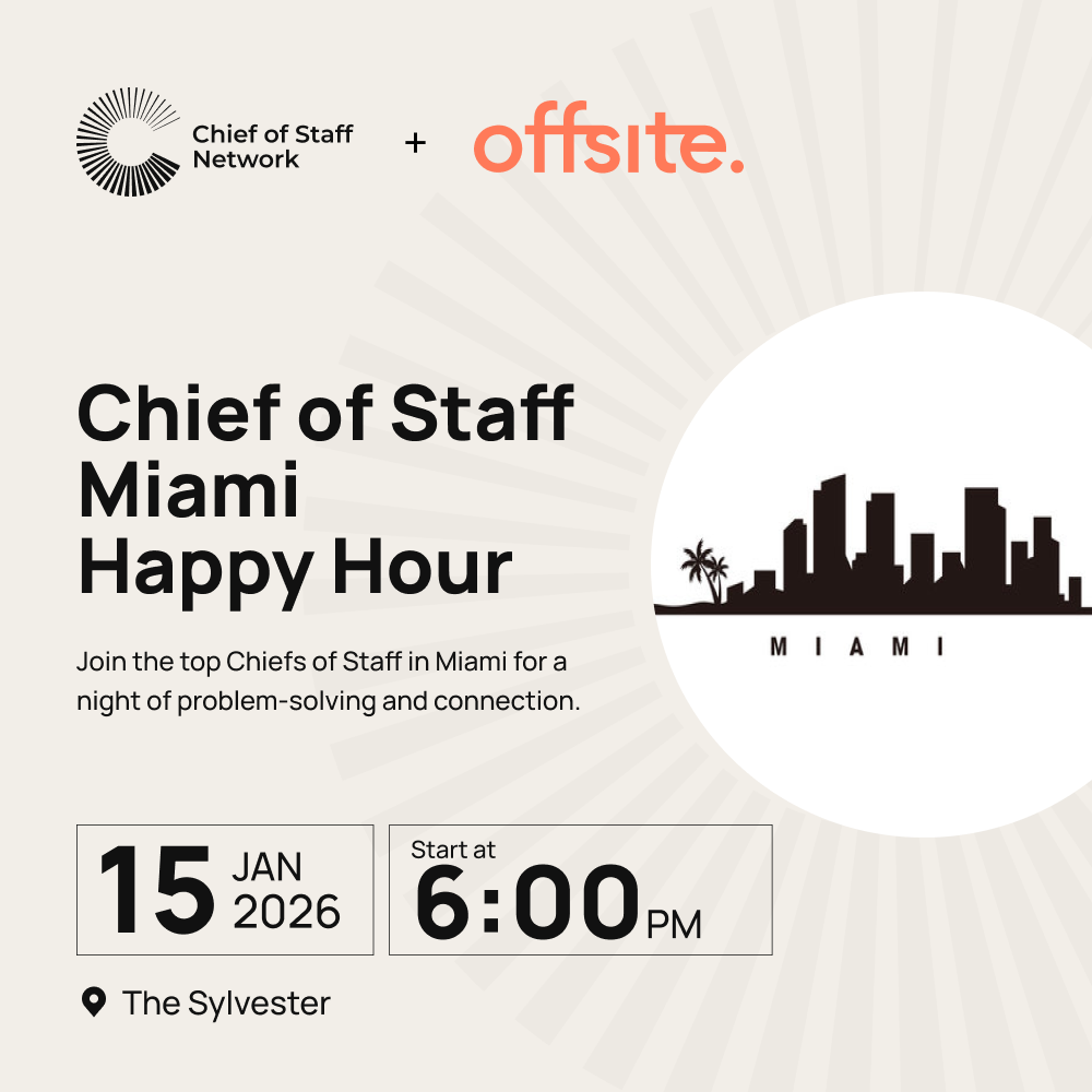 Chief of Staff Miami Happy Hour